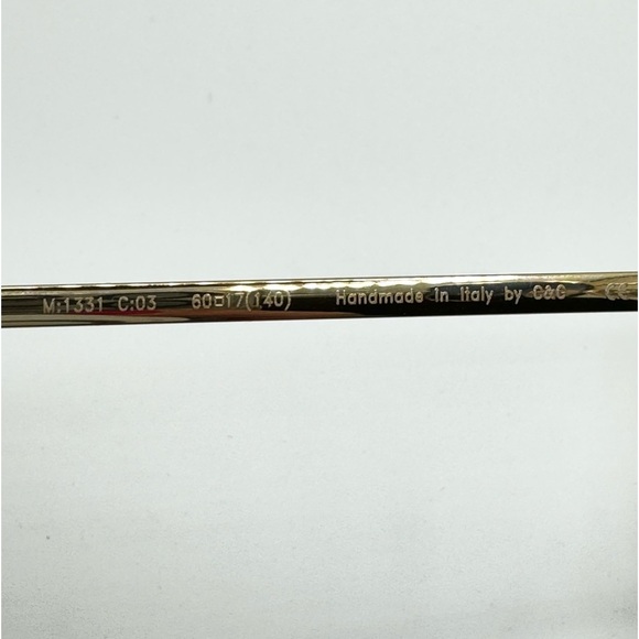 Cutler and Gross - sunglasses 60-17-140, gold / blue frames gradient blue lens - Picture 6 of 13